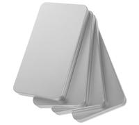 Holibanna 4 pièces Boîte de Rangement Téléphone avec Couvercle Organisateur Bureau pour Coque Verre et Câbles USB Petite Boîte Pratique Argenté