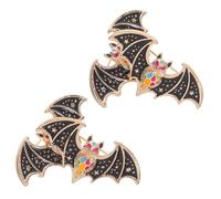 Holibanna 4 Pièces Broches Vintage Bat Alliage pour Femmes Accessoires Steampunk pour Écharpes et Pulls Épingles Rétro Longue Durée pour Halloween et Tenues Quotidiennes