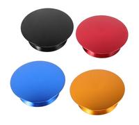 Holibanna 4 Pièces Cache-poussière de Pédalier Vélo Capuchon Alu Léger | Protection Anti-poussière, Ajustement Aérodynamique, Compatibilité Polyvalente, pour Bicyclettes et Route