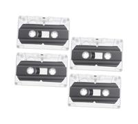 Holibanna 4 Pièces Cassette Vierge DIY Cassettes Vierges Enregistrement Bricolage Audio Vintage Vide - Décoration Cassette Vintage décoration de Cassettes Ornement de Cassette PC