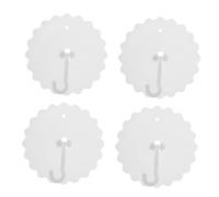 Holibanna 4 pièces Crochets Ventouse Plafond Abs Lot de Crochets Suspendus Amovibles pour Filets et Moustiquaires Fixation Intérieure Sans Percement pour Chambre et Salle de Bain