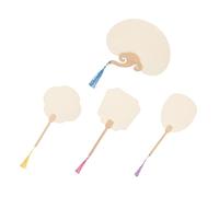Holibanna 4 Pièces Éventails à Peindre Vides Papier pour DIY Éventails Manuels Papier à Décorer Parfaits pour Créativité Décoration Intérieur Couleur Aléatoire