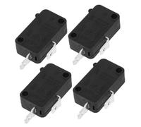 Holibanna 4 pièces Interrupteur Porte Micro-ondes Noir Commutateur Thermique de Haute Température Remplacement Facile pour Micro-ondes et Cuiseurs Riz Kit Compatible Divers Appareils