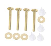 Holibanna 4 Pièces Kit de Vis et Boulons pour Siège de Toilette avec Joint Étanchéité Caoutchouc Fixation Supérieure pour Réservoir Eau Accessoires de Montage Sécurisés pour Siège Wc