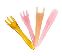 Holibanna 4 pièces Kit Gua Sha Résine Abeille pour Massage Corporel et Facial Outil de Massage Doux sans Irritation Soulagement Musculaire et Soin Peau Adapté Visage Cou Dos Jambes