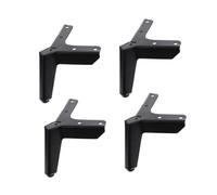 Holibanna 4 pièces Meuble Métal Triangle Support Solide pour Commode Table Basse et Chaise Résistant Au Poids et Protection du Sol