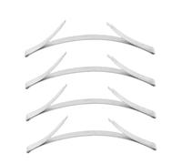 Holibanna 4 pièces Positionneur Bas Pour Portes Coulissantes Acier Inoxydable pour Placards Guide de Rail et Stable Accessoires de Système de Coulissage Faciles à Installer