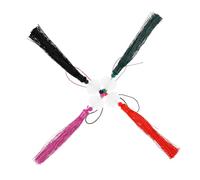 Holibanna 4 pièces Tassels Pendentifs Décoratifs pour Éventail à Main Accessoires Artisanaux Durables de Multicolores Rouge Vert Noir pour Lanternes Chinoises et Bricolage