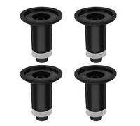 Holibanna 4 Pieds de Rechange pour Balance Numérique Cuisine, Pieds en Plastique Noir Universels, Accessoires de Support Stables pour Balance Électronique de Précision, Compatibles Usage