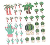 Holibanna 40 pièces Breloques Émaillées Alliage pour DIY Bijoux Pendentifs Arbre de Style Hawaïen Charms pour Collier Bracelet Porte-clés Créatif