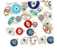 Holibanna 40 pièces Pendants Alliage Oeil Maléfique Légers pour Bijoux DIY Colliers Bracelets Accessoires Décoratifs