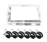Holibanna 47 pièces Assortiment de Colliers de Serrage Inox R Caoutchouc pour Tuyaux et Câbles Clips Flexibles Anti-vibration pour Usage Automobile et Industriel