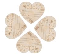 Holibanna 4pièces Panneau De Prénom Bois Pour Garçon Fille Panneau d Annonce De Naissance Décor Chambre d Garçon Fille Bienvenue