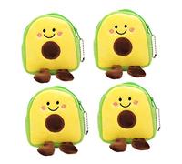 Holibanna 4pièces Pochette Avocat à Peluche Chic pour Femme pour Monnaie Clés Et Reçus Original pour Et Famille