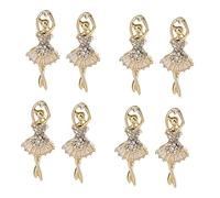 Holibanna 5 Paires Boucles D'oreilles Fille Qui Danse Boucles D'oreilles En Zircon Pour Femmes Boucles D'oreilles Pour Femmes Boucles D'oreilles Clous Pour Femmes Alliage Golden