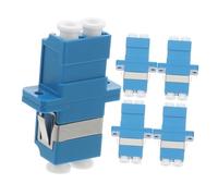 Holibanna 5 pièces Adaptateur LC Double Fibre Coupleur à Bride pour Connecteurs Simplex Installation Facile pour Réseaux Fibre Optique et Centres de Données Compatible Accessoires de Fiber