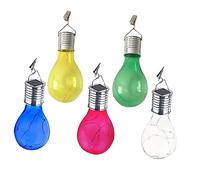 Holibanna 5 Pièces Ampoule Solaire Lampes Solaires Décoratives D'extérieur Lampes Solaires En Plein Air Lumière Led De Jardin Ampoules Colorées Lampes à Énergie Solaire Silver Plastique