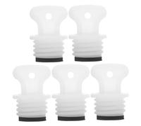 Holibanna 5 Pièces bouchon de bouillotte caoutchoucs couvercles Couverture Scellage chauffé bouchon de bouteille d'eau chaude couvre-bouillotte uniquement blanche