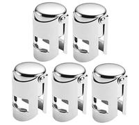 Holibanna 5 pièces Bouchons de Bouteille Acier Inoxydable pour Économiseur de avec Joint Étanche pour Préserver des Boissons