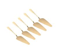 Holibanna 5 Pièces Coffret de Couteaux à Gâteau Pizza Acier Inoxydable Spatule Pratique et Multifonctionnelle pour Cuisine Doré