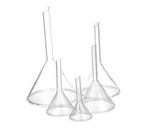 Holibanna 5 pièces Entonnoirs Verre Triangulaires Résistants Chaleur pour Laboratoire Outils de Transfert de Liquides pour Chimie Analytique