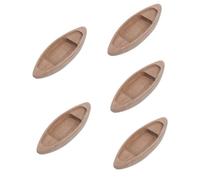 Holibanna 5 Pièces Maquette de Bateau en Bois décoration Murale Nautique modèle de Voile Décoration de Bateau Bleu avec Figurine de Bateau en Bois décor en Forme de Bateau Brun