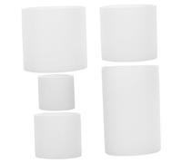 Holibanna 5 Pièces Moules Silicone pour Bougies Rondes Cylindriques Réutilisables pour Cire et Résine Démoulage Facile pour Créations DIY