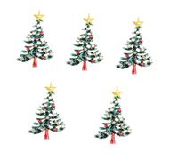 Holibanna 5 Pièces sapin de noël badges broche de la nativité broche d'insigne de Noël de de noel sapin de noel en strass épingle à femme