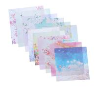 Holibanna 50 feuilles Papier Origami Double Face à Motifs Étoilés Papier Pliage Décoratif pour Garçon Fille Créatif pour Bricolage et Activités Éducatives