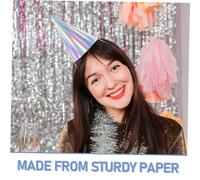 Holibanna 50 pièces Chapeaux Cône Papier Colorés pour Anniversaire Accessoires DIY pour Fête Maison Noël et Remise de Diplôme Unisexe Adaptable