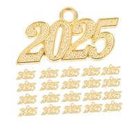Holibanna 50 pièces Pendentifs Chiffre Doré Grand Format pour Bijoux DIY Breloques Gland Chapeau de Graduation Accessoires pour Colliers Bracelets Boucles Oreilles et Porte-clés Célébration