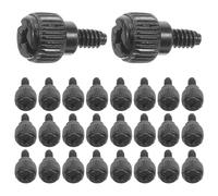 Holibanna 50 vis pour boîtier PC - Vis moletées pour emplacements PCI et disques durs d'ordinateur de bureau - Pièces d'installation pour panneau latéral de PC