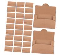 Holibanna 50pièces Enveloppes De Protection Pour Cartes De Crédit Et Cartes Étuis Papier Kraft Pour De Membre Et Pour Entreprises Et Utilisations Multiples