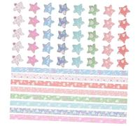 Holibanna 540 pièces Bandes Origami Étoiles Colorées Papier Pliage DIY pour Débutants et Créatifs Épais Facile à Plier pour Loisirs Créatifs et École