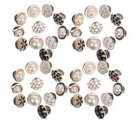 Holibanna 55 Pièces Boutons Métal Vintage Sans Couture Boutons Pressions Amovibles Résistants pour Manteaux Chemises Accessoires Décoratifs Élégants et Antidérapants