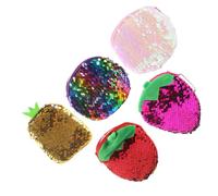 Holibanna 5pièces Pochette à Monnaie Sequins Colorée Petit Portefeuille Portable pour Clés Et Changement pour Shopping Et Quotidien