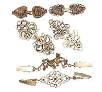 Holibanna 6 Pièces Agrafe De Chandail Pulls Chemisiers Robe Broches De Vêtements Mignon Femmes Mesdames Cardigans Foulard Pull-over Sangler Ceinture Épingle Revers Fermoirs Alliage