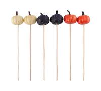 Holibanna 6 pièces Bouquets de Citrouilles Imitées pour Halloween et Thanksgiving Décorations de Fête Colorées avec Citrouilles Mousse Accessoires de Décoration pour Événements Automnaux