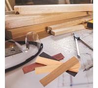 Holibanna 6 pièces Lattes Bois pour Banc Jardin DIY Planches Bois Naturel Texturées Résistantes et Décoratives pour Projets Artisanaux et Remplacement