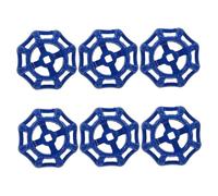 Holibanna 6 pièces Lot de Poignées Métal Rondes pour Robinet Extérieur Volant Vanne Robuste Commande Fiable pour Valve Eau Jardin et Tuyauterie Industrielle