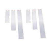Holibanna 6 Pièces Moule Silicone Classique pour Marque Pages Diy Flexible et Durable Moule Intégré Sans Cassure pour Artisanat Manuel