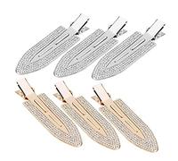Holibanna 6 Pièces Pince à Cheveux Diamant En Métal Pas De Pinces à Cheveux Pliées Pinces à Cheveux Métalliques Surmatelas Pince à Cheveux Française Autocollants Problème Facture Alliage