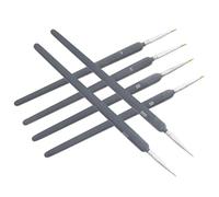 Holibanna 6 pièces Set de Pinceaux de Peinture à Détail Poils de Loup Stylos de Dessin pour Aquarelle et Huile Pinceaux de Précision pour Miniatures et Maquettes Outils Artistiques