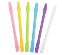 Holibanna 6 pièces Silicone Mixing Sticks For Facial Masks Reusable Makeup Stirring Rods For DIY Crafts And Beauty Care Couleur Aléatoire Réutilisable Couleur Aléatoire