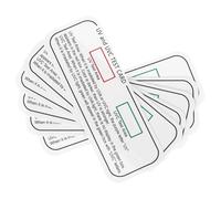 Holibanna 6 pièces Uvc Cartes Test Ultraviolet Portables Réutilisables pour Zone Test UV et Détection Uvc pour Terrarium et Protection