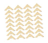 Holibanna 60 Pièces Lot de Protège Angles Fer Vintage pour Albums et Carnets Protection des Coins de Pages Coins Métalliques pour Scrapbooking et Journaux Facile à Installer Couleur Dorée