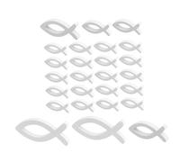 Holibanna 66pièces Décoration Forme De Poisson Ornements Creux pour Baptême Et pour Décorer Tables Et Festifs