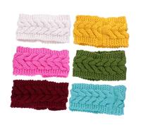 Holibanna 6pièces Bandeaux Tricotés Élastiques Pour Femmes Accessoires Hiver Chauds Et Confortables Pour Maintien Tête Extérieur