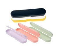 Holibanna 6pièces Boîte De Rangement Plastique Pour Brosse à Dents Étui à Baguettes Récipient à Dentifrice Organisateur De Voyage Portable Boîte De Mesure Plastique Sac De Rangement