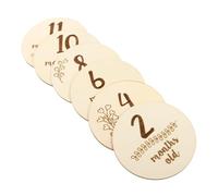 Holibanna 6pièces Cartes De Naissance Recto- Pour Garçon Fille Accessoires Photo Commémorant Étapes Importantes